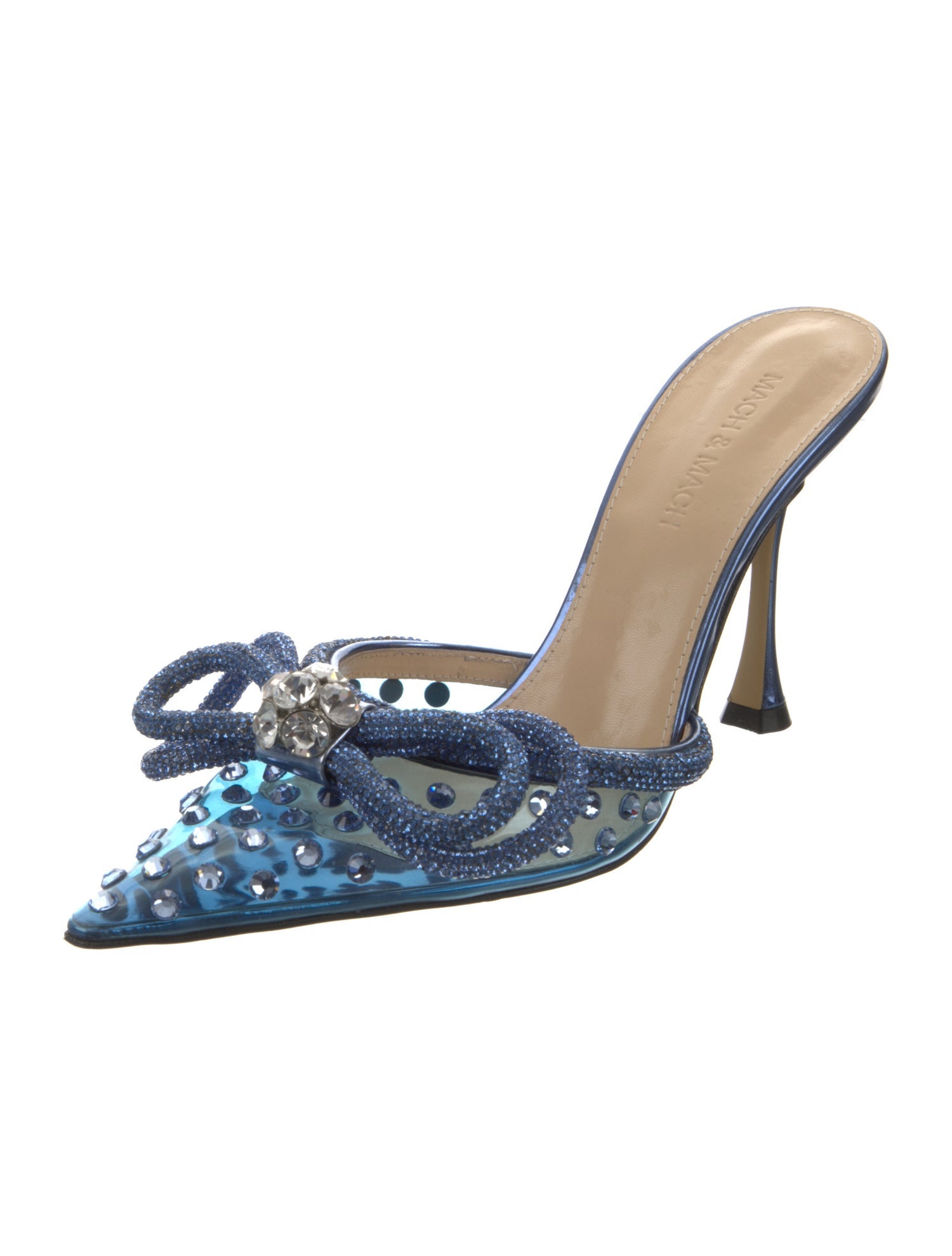 Mach & Mach PVC Bow Accents Mules