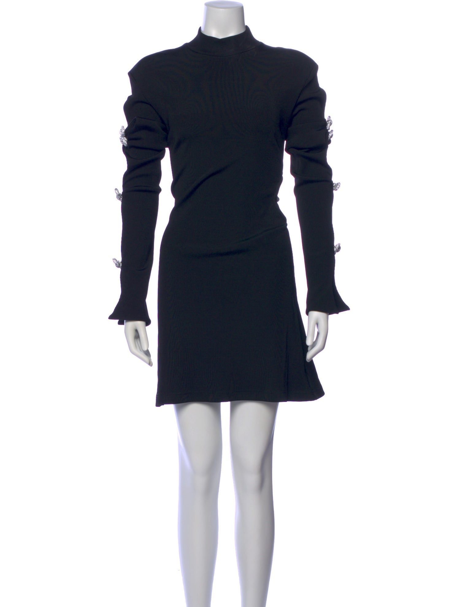 Mach & Mach Mock Neck Mini Dress