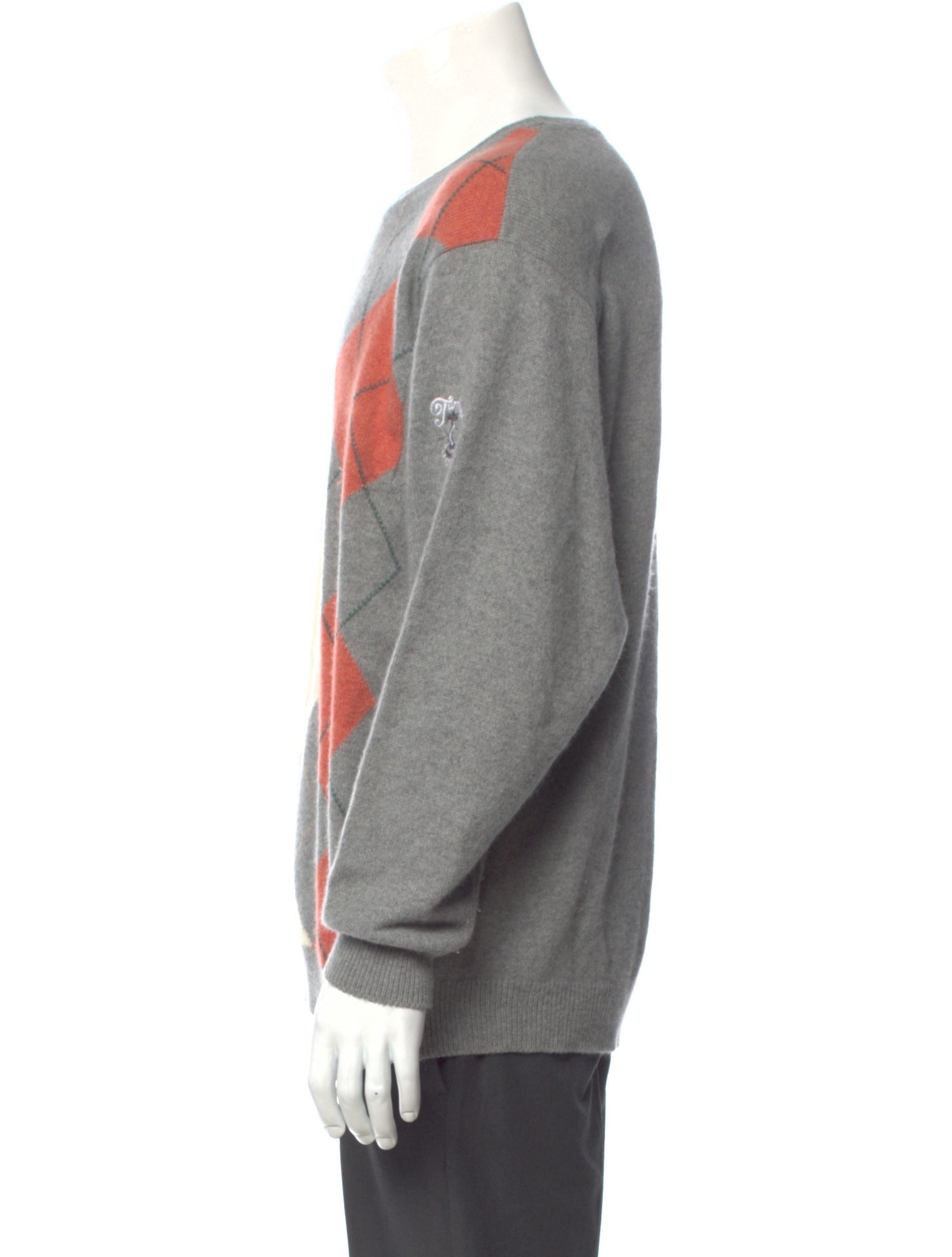 Maus & Hoffman Plaid Print Crew Neck Pullover