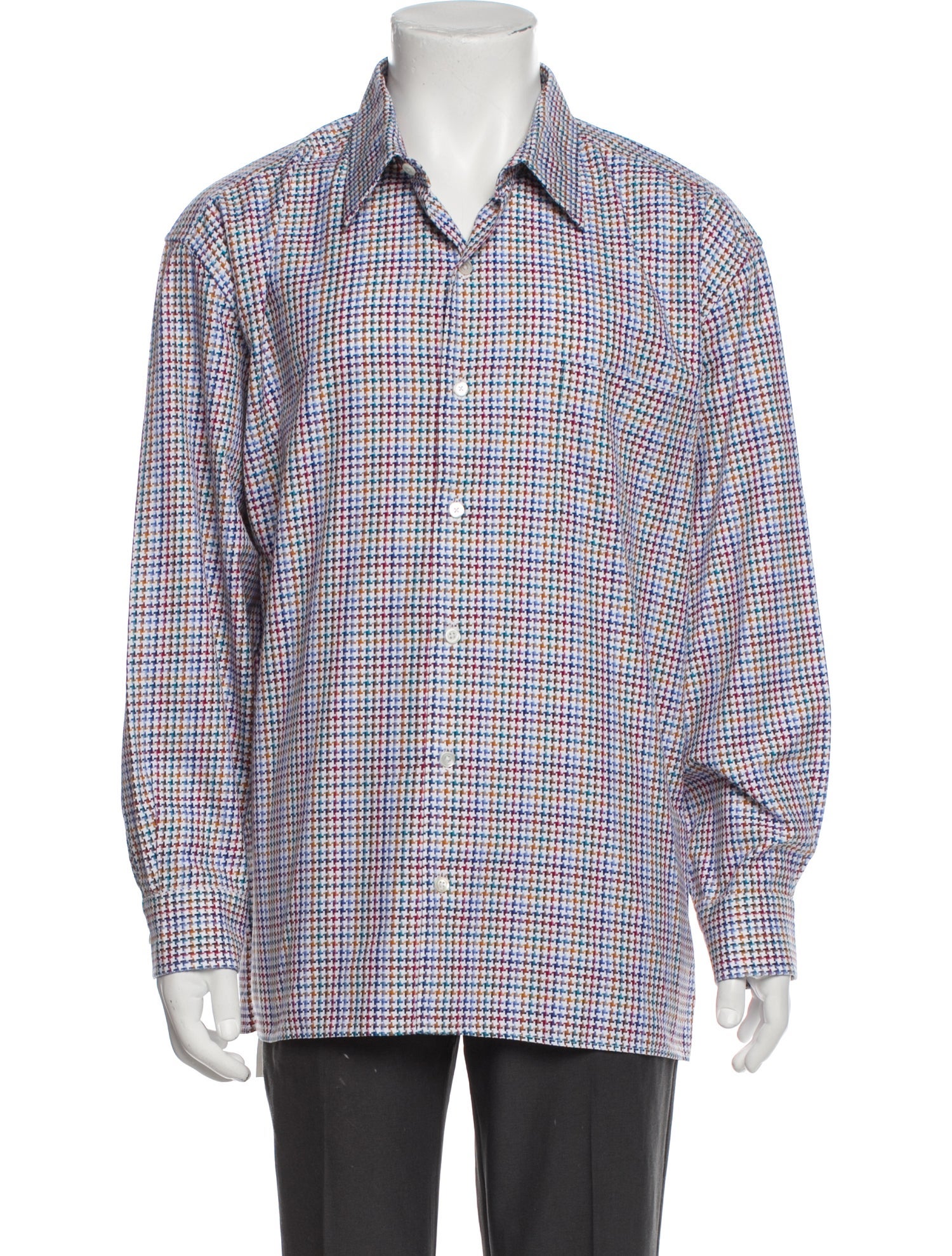 Maus & Hoffman Patterned Long Sleeve Dress Shirt