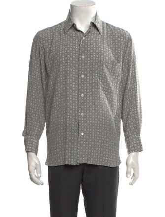 Maus & Hoffman Silk Polka Dot Print Shirt