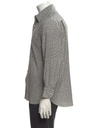 Maus & Hoffman Silk Polka Dot Print Shirt