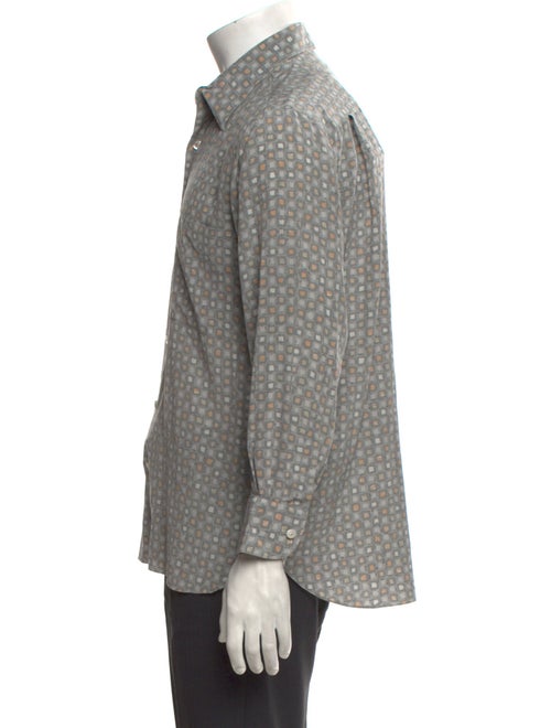 Maus & Hoffman Silk Polka Dot Print Shirt