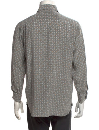 Maus & Hoffman Silk Polka Dot Print Shirt