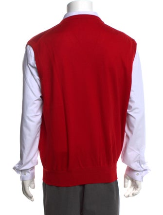 Maus & Hoffman Virgin Wool V-Neck Sweater Vest