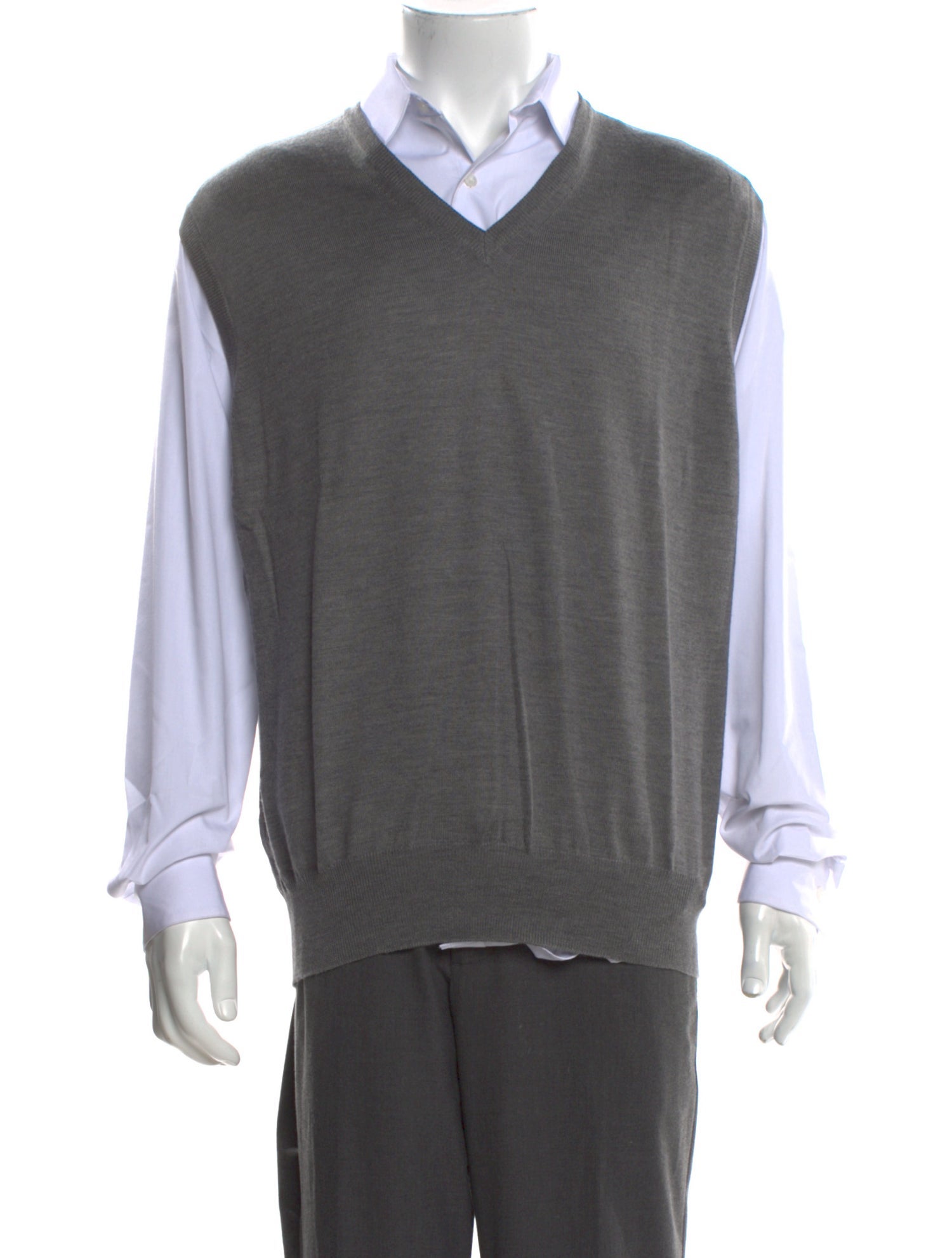 Maus & Hoffman Virgin Wool Colorblock Pattern Sweater Vest