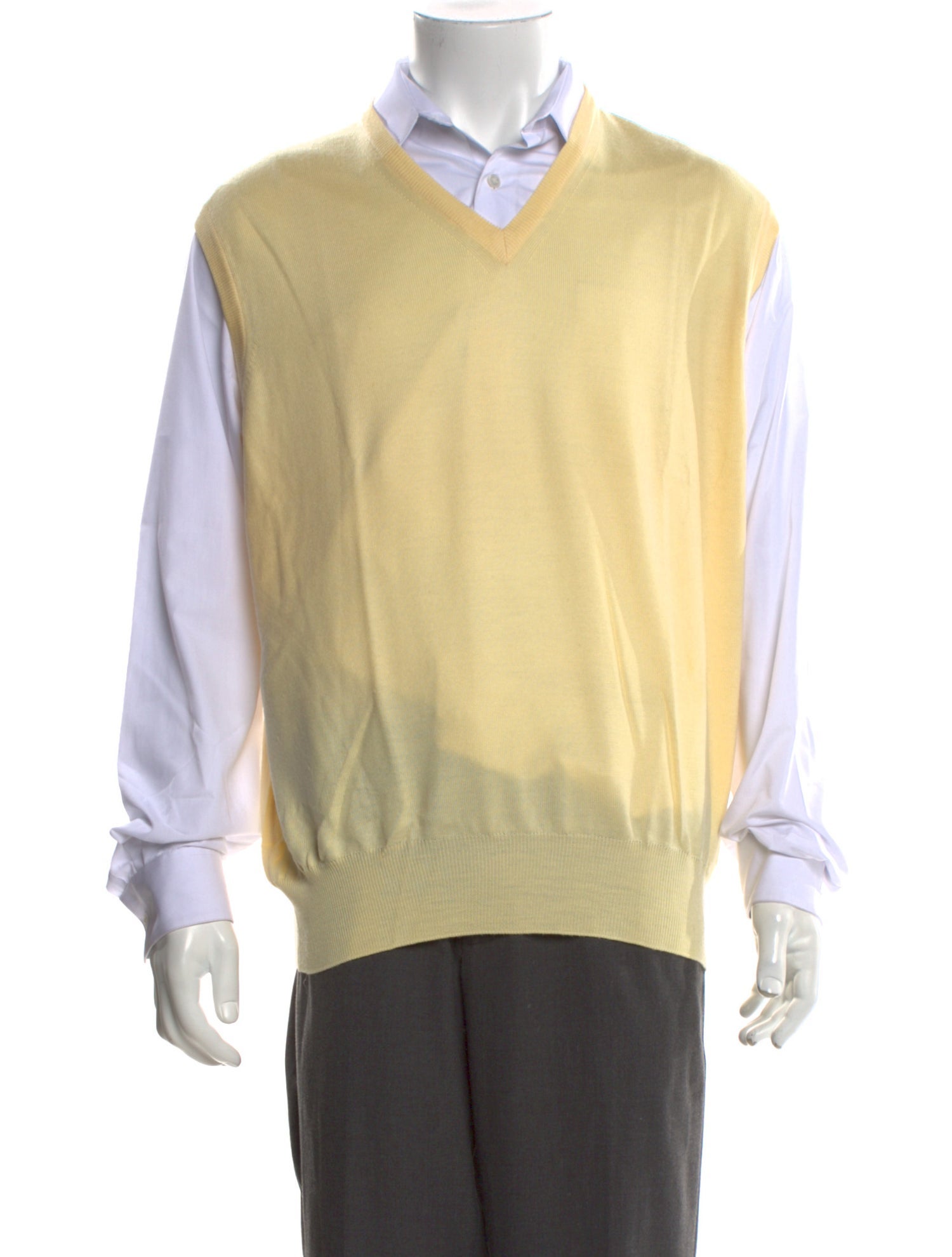 Maus & Hoffman Virgin Wool V-Neck Sweater Vest