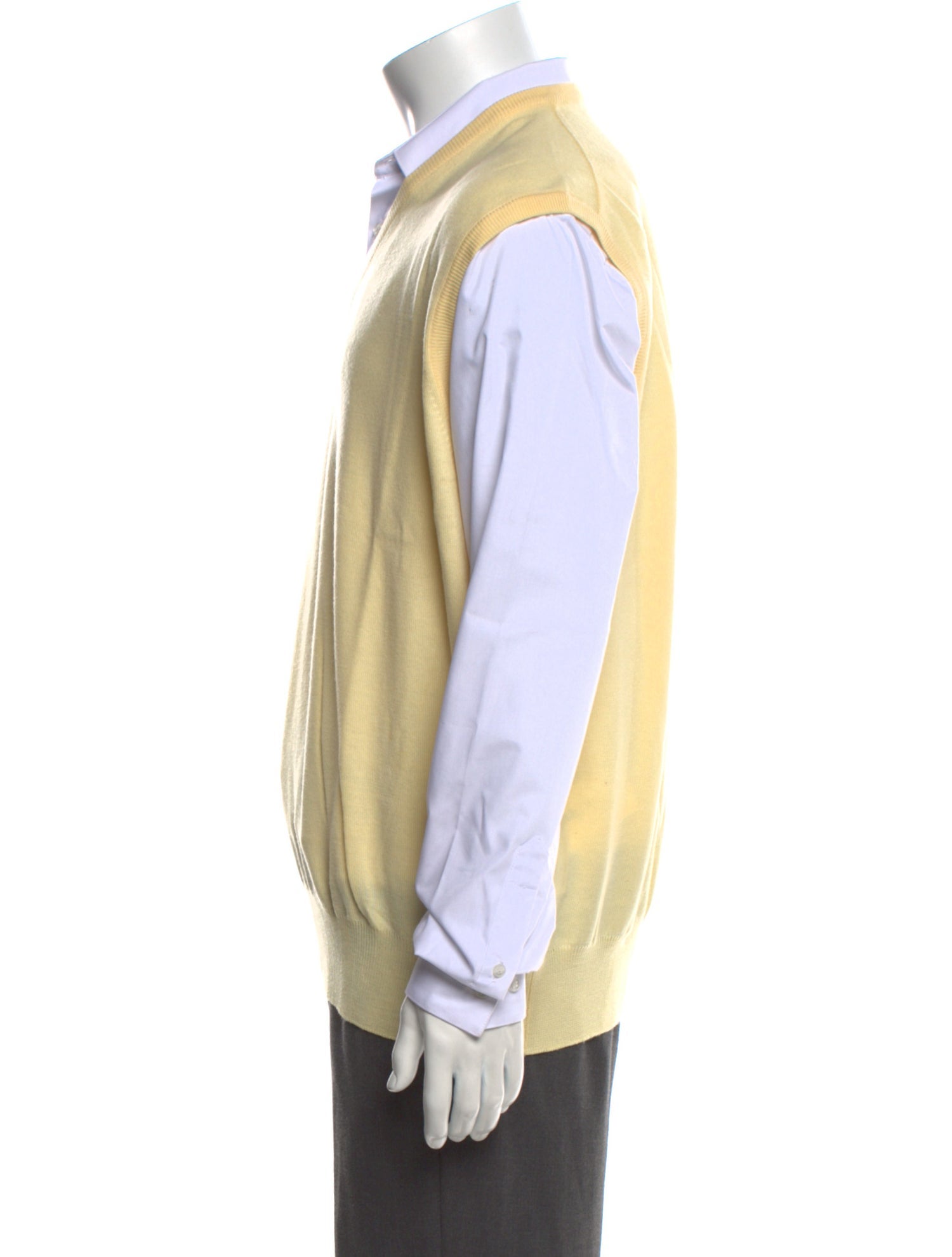 Maus & Hoffman Virgin Wool V-Neck Sweater Vest