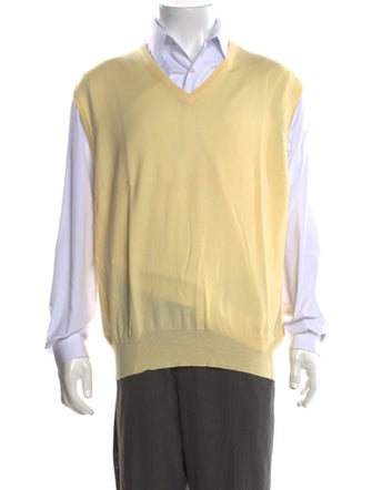 Maus & Hoffman Virgin Wool V-Neck Sweater Vest