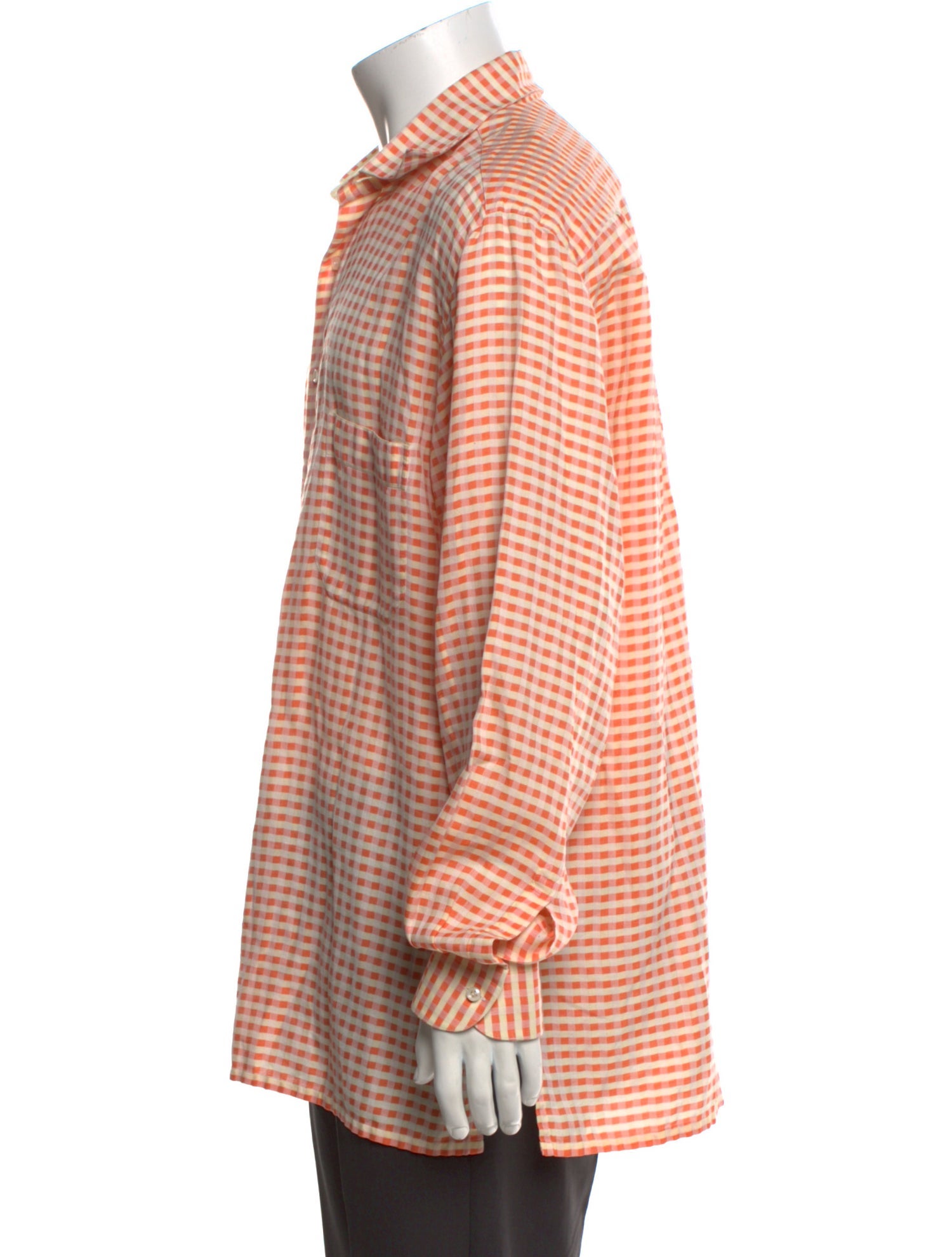 Maus & Hoffman Wool Plaid Print Dress Shirt