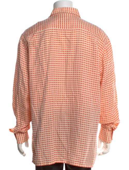 Maus & Hoffman Wool Plaid Print Dress Shirt