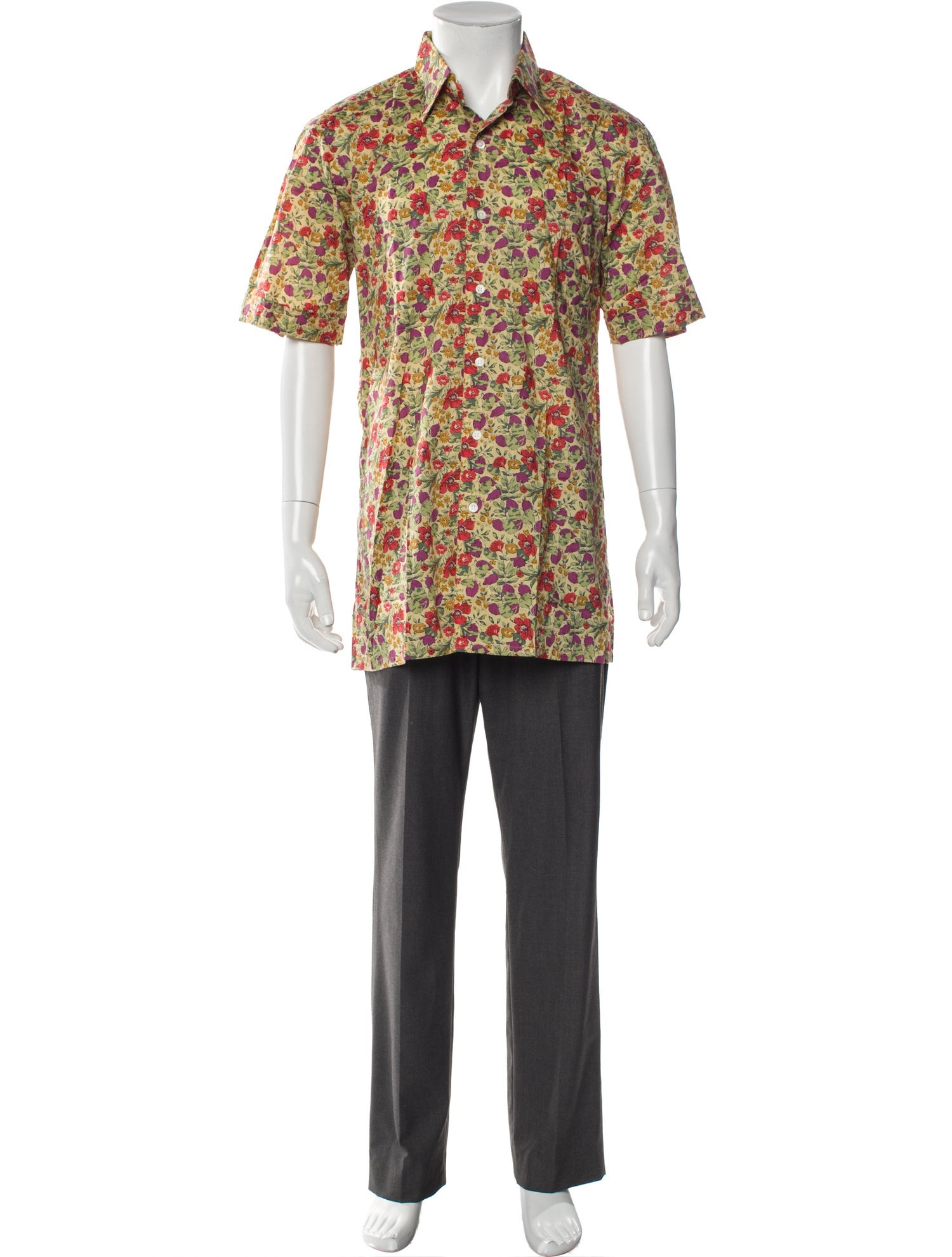 Maus & Hoffman Floral Print Short Sleeve Shirt