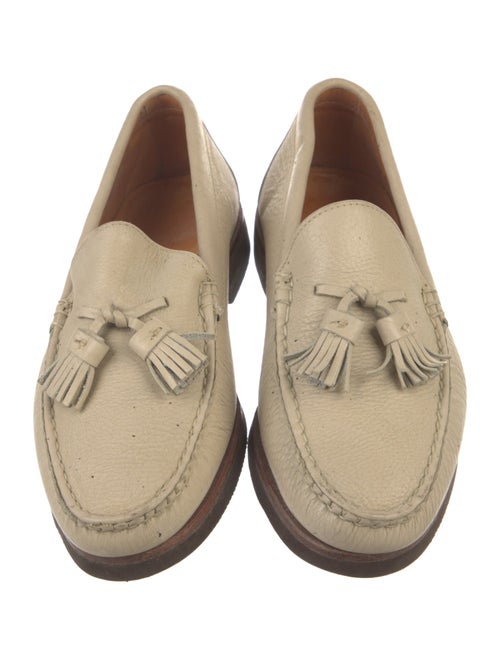 Maus & Hoffman Leather Tassel Accents Dress Loafers