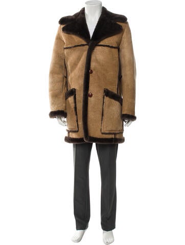 Maus & Hoffman Outerwear Suede Colorblock Pattern Overcoat XL