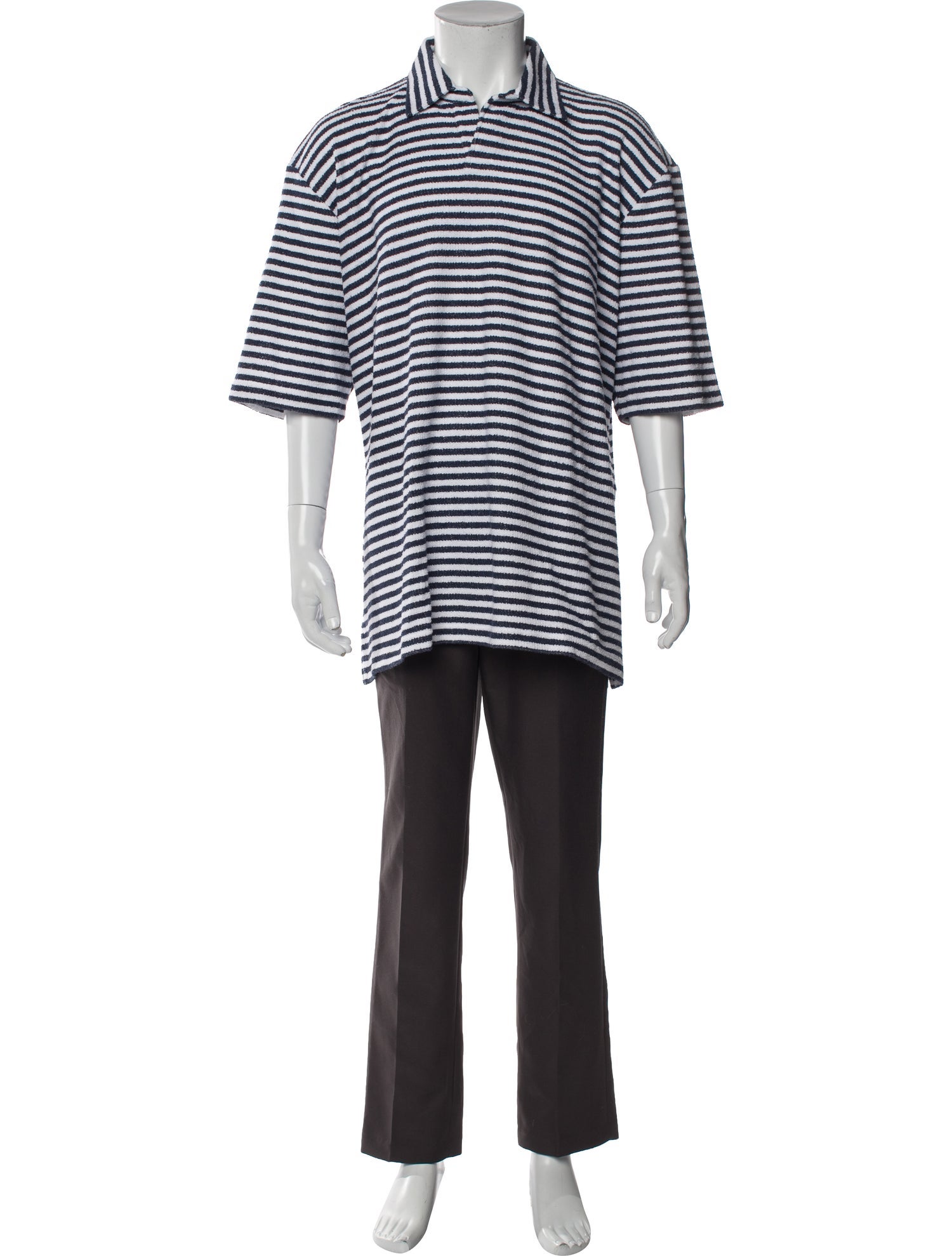 Maus & Hoffman Striped Collar Polo Shirt