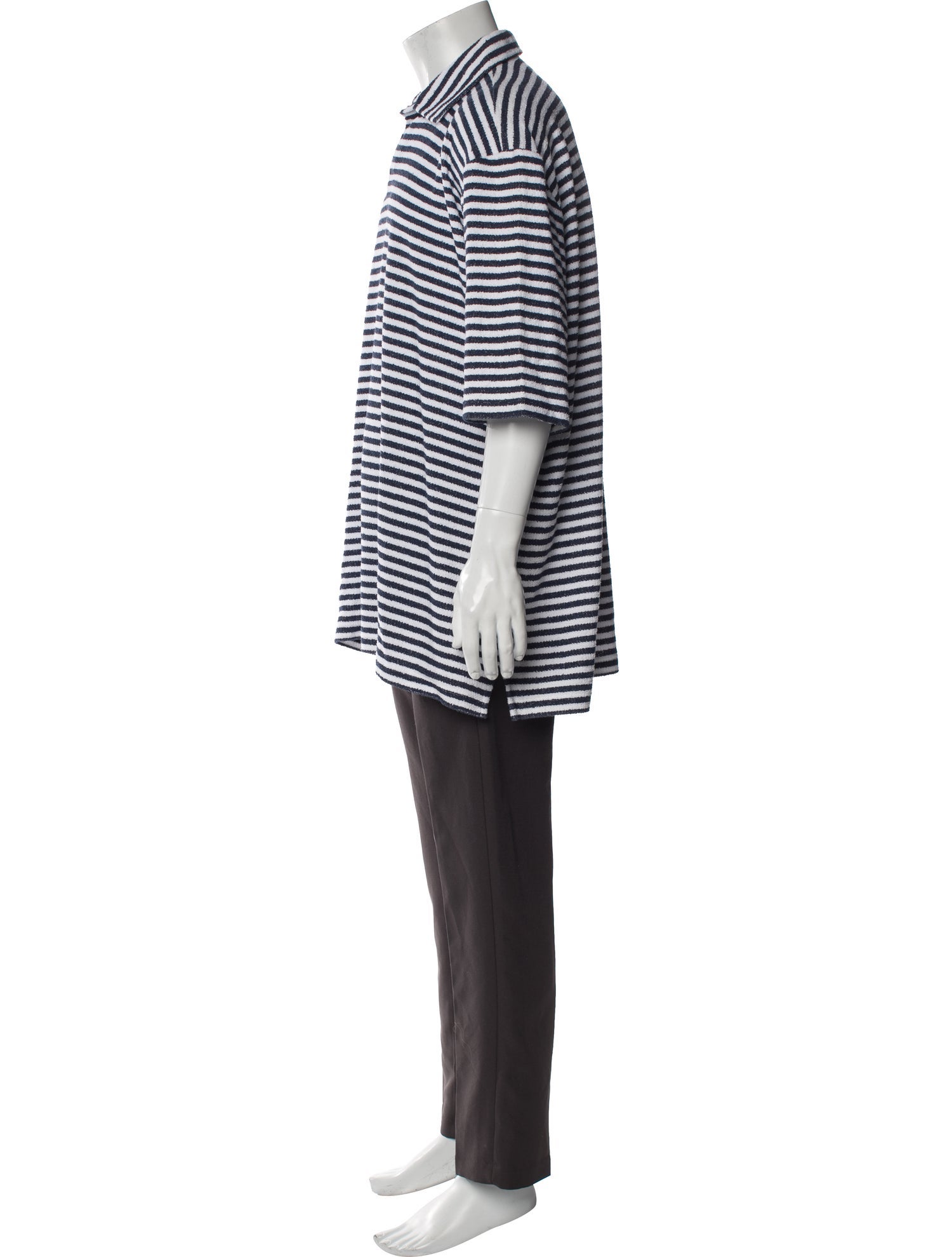 Maus & Hoffman Striped Collar Polo Shirt