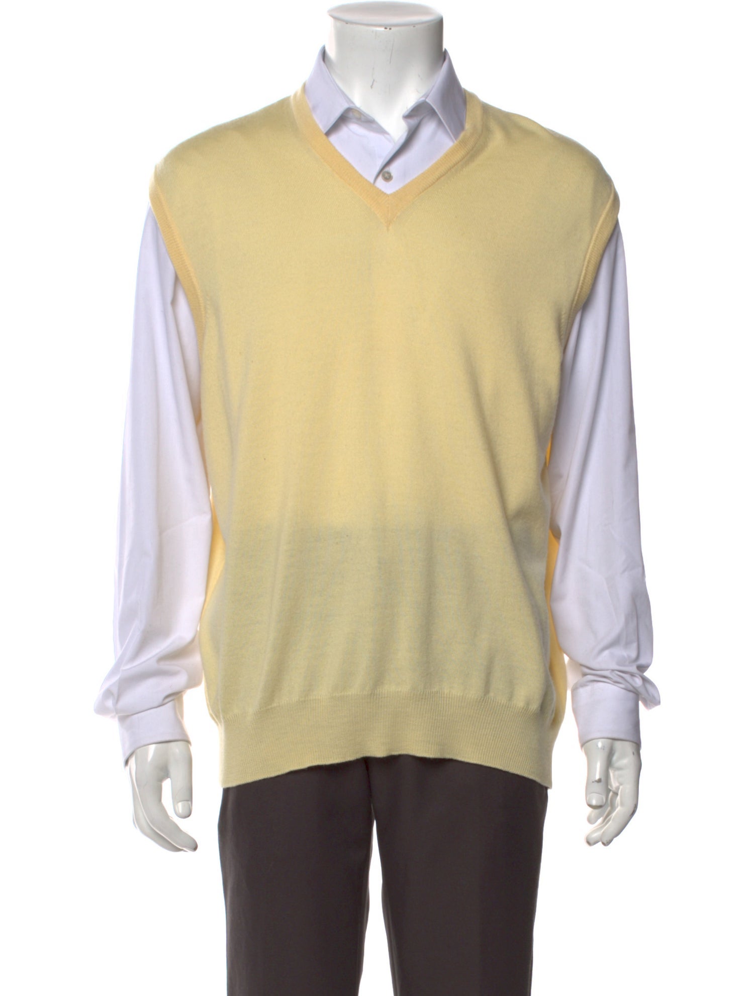Maus & Hoffman V-Neck Long Sleeve Sweater Vest