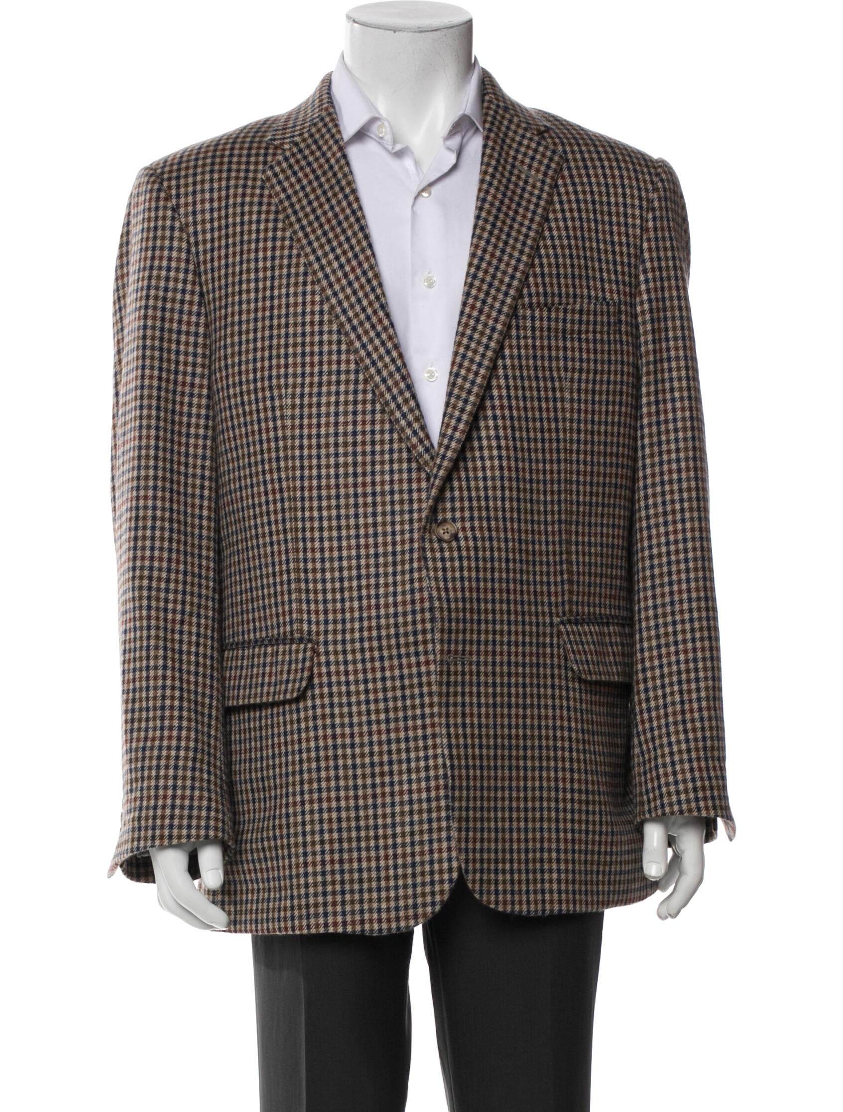 Maus & Hoffman Cashmere Plaid Print Blazer