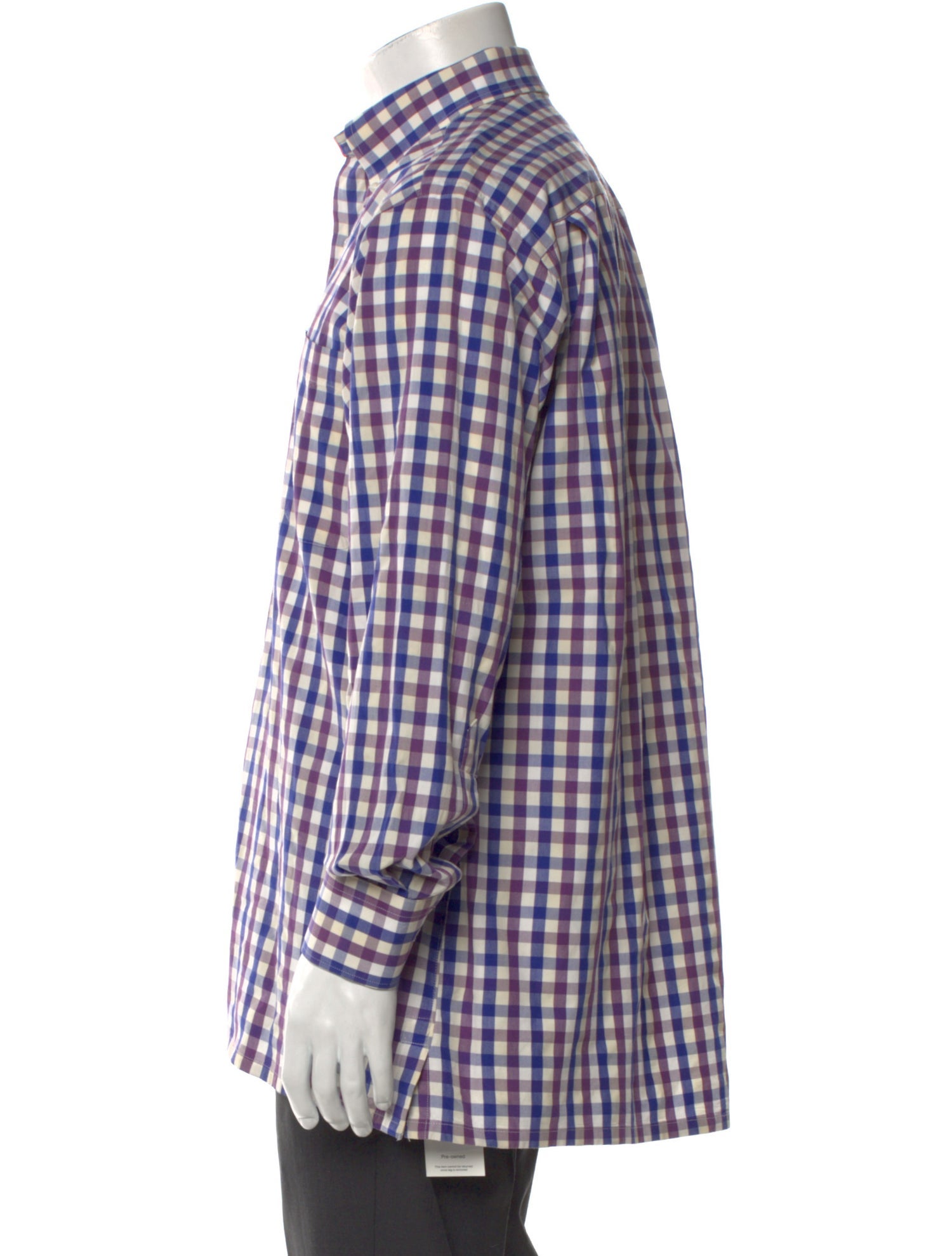 Maus & Hoffman Plaid Print Long Sleeve Dress Shirt