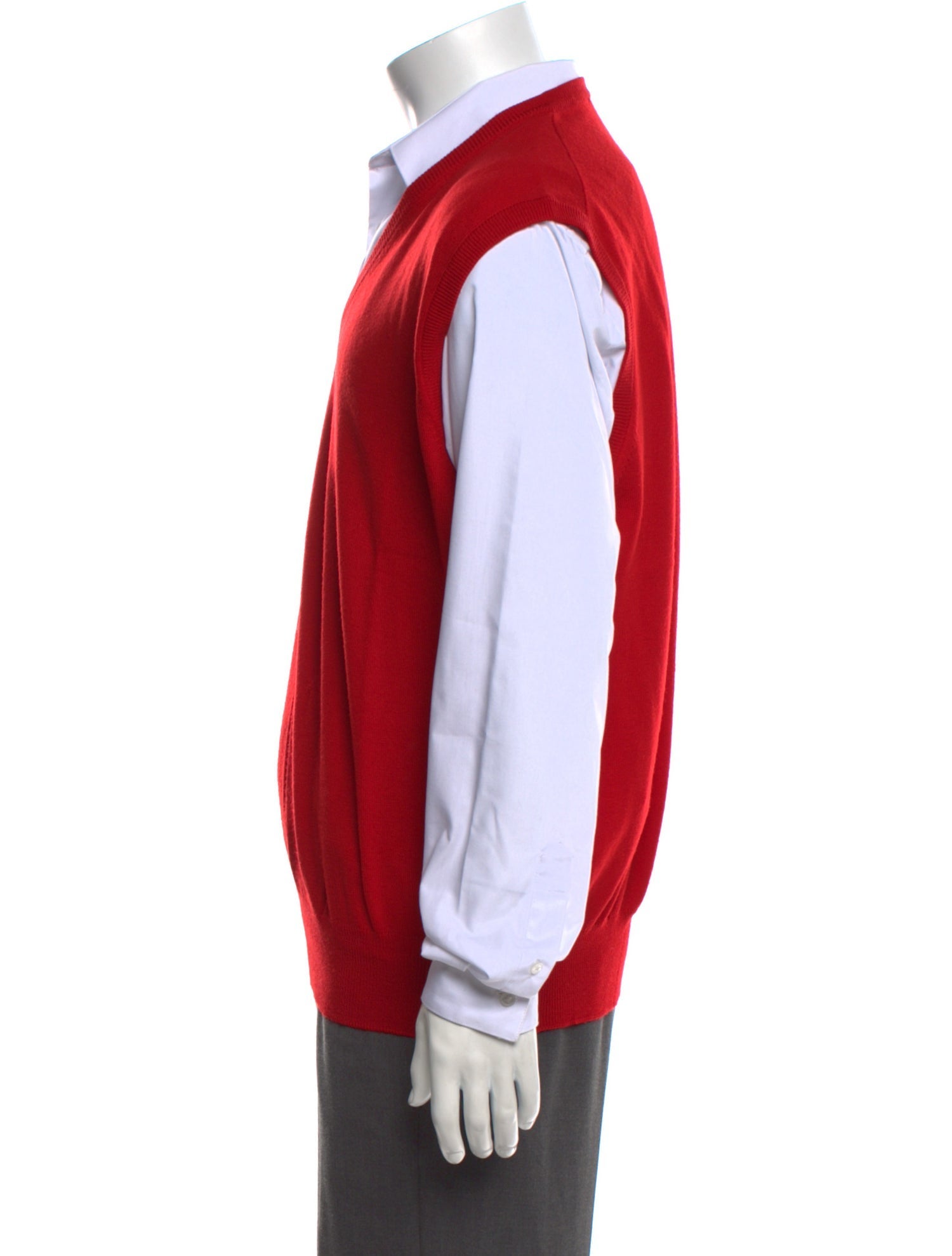 Maus & Hoffman Virgin Wool V-Neck Sweater Vest