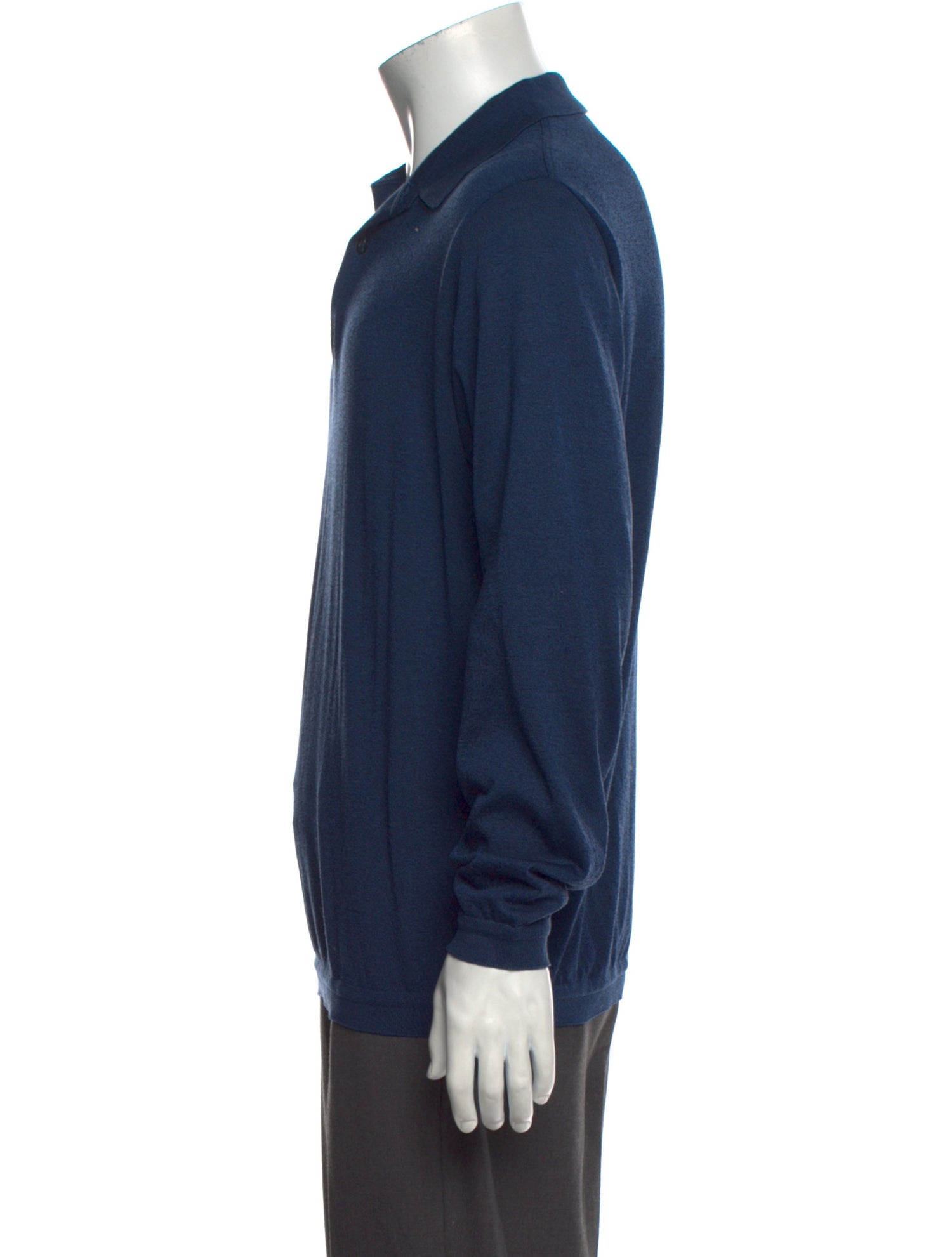 Maus & Hoffman Crew Neck Long Sleeve Polo Shirt