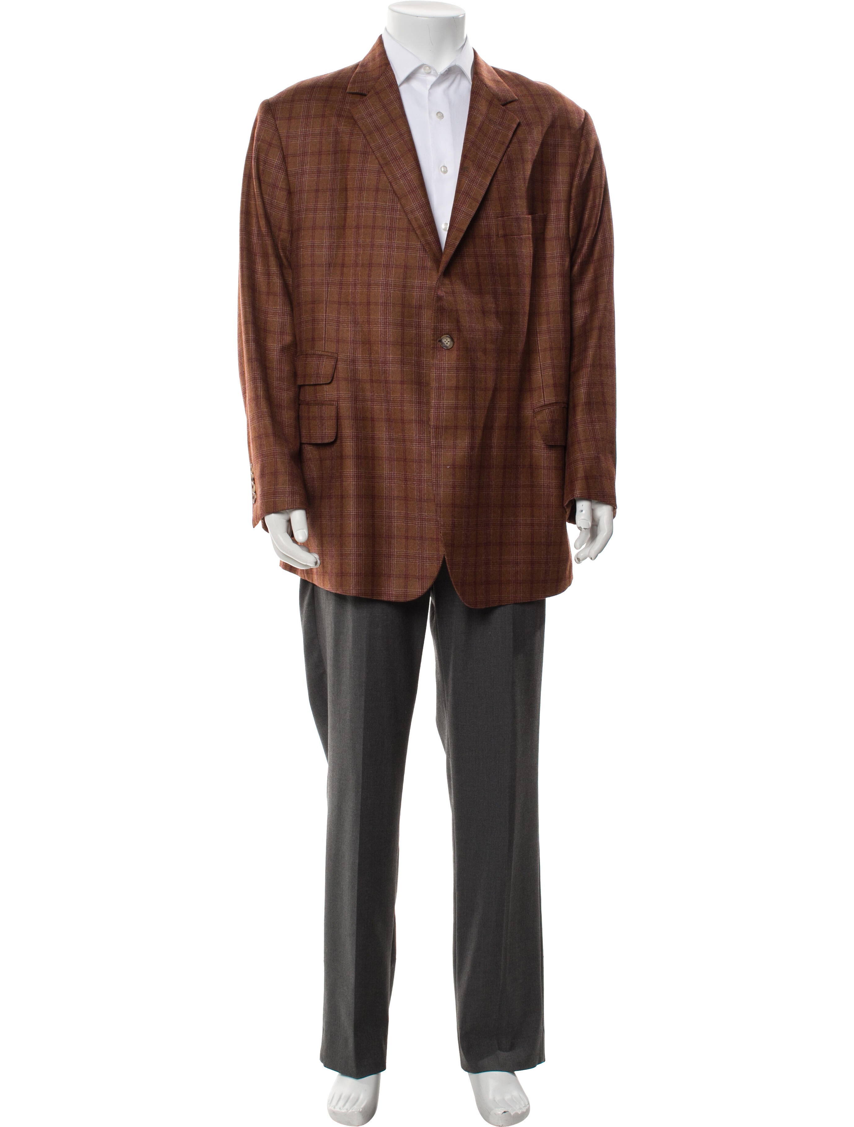 Maus & Hoffman Plaid Print Blazer