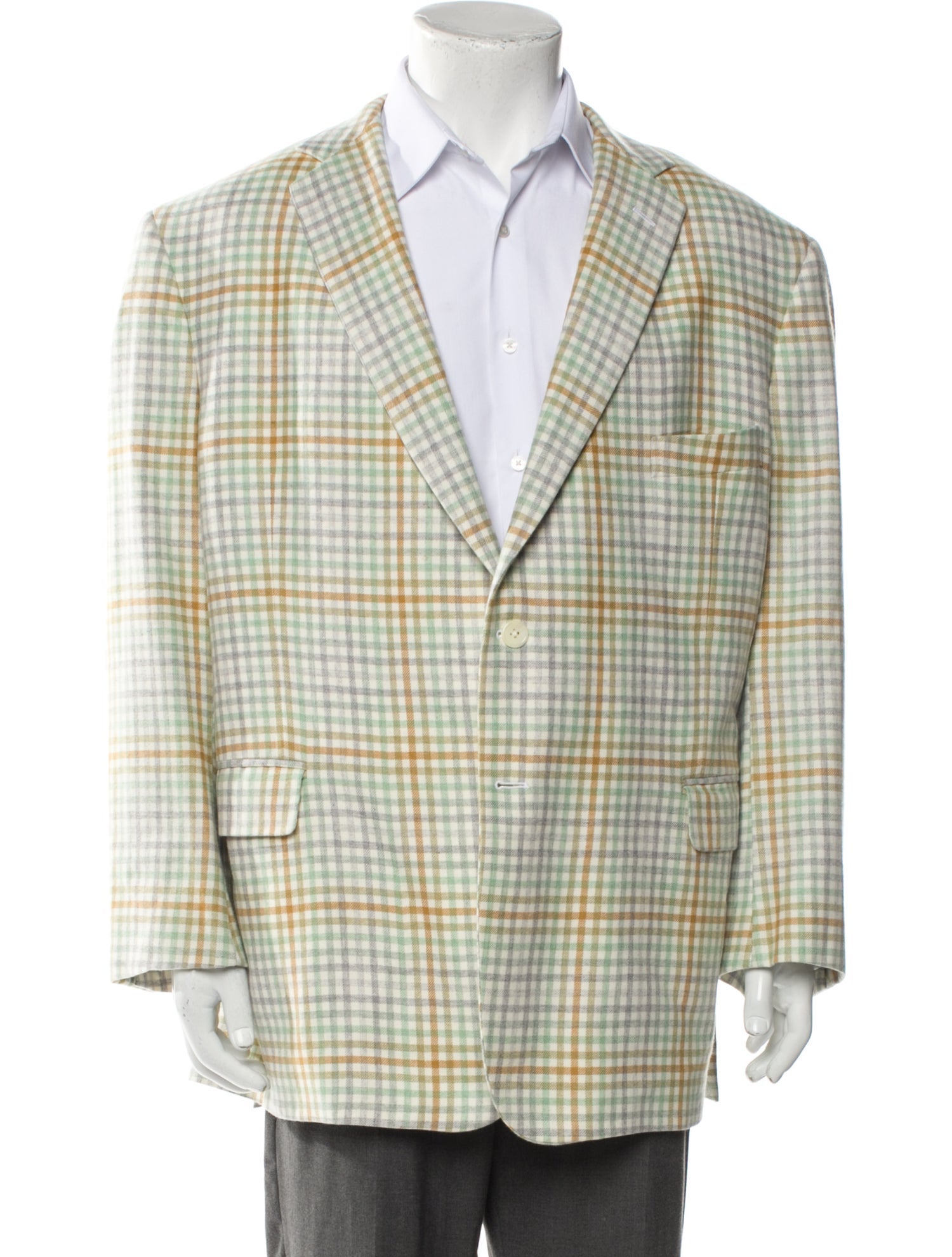 Maus & Hoffman Cashmere Plaid Print Blazer