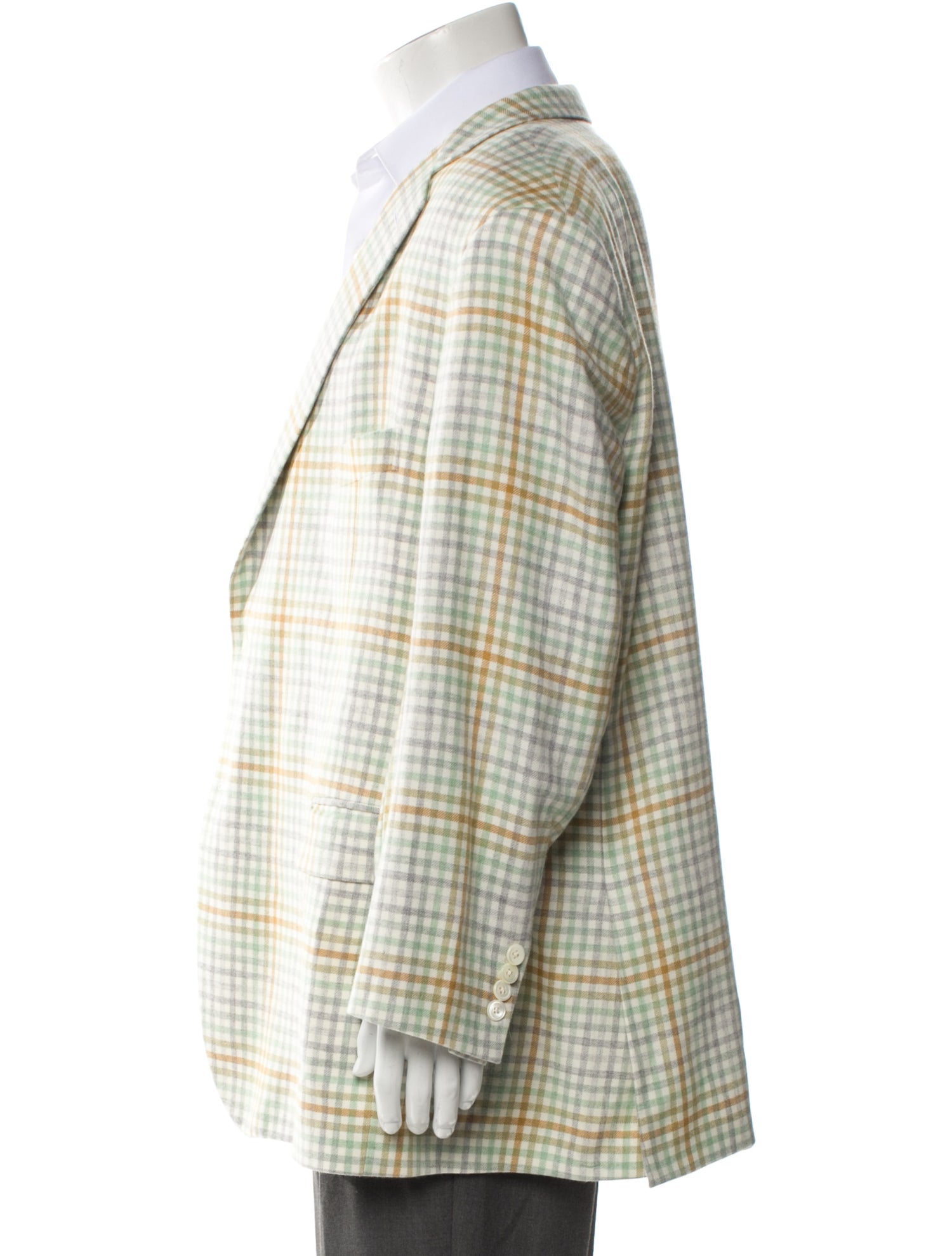 Maus & Hoffman Cashmere Plaid Print Blazer