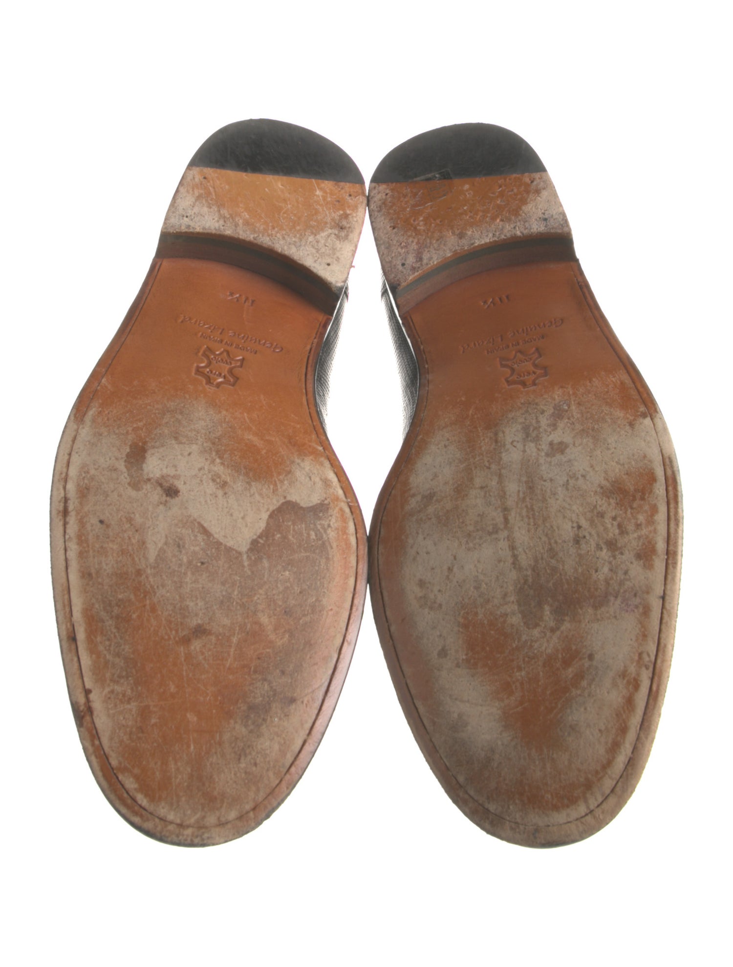 Lizard Colorblock Pattern Monk Straps