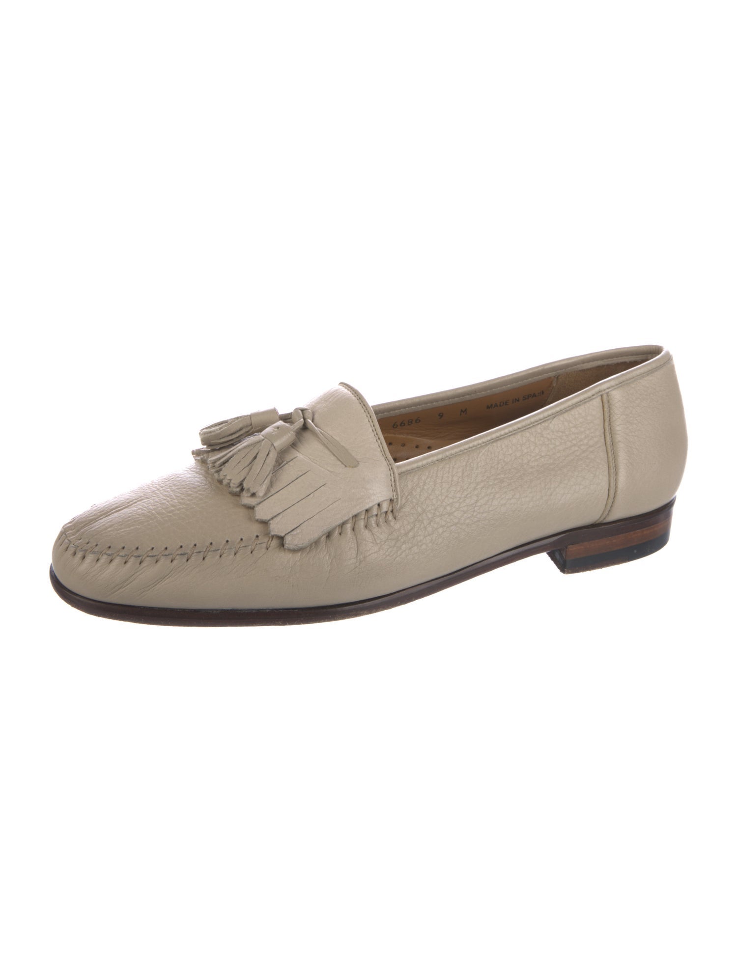 Maus & Hoffman Leather Tassel Accents Espadrilles