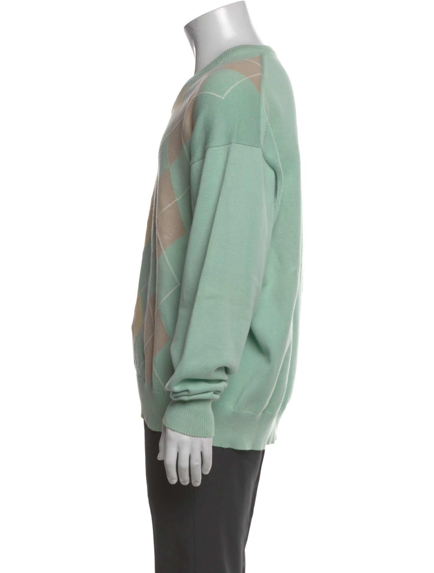 Maus & Hoffman Plaid Print V-Neck Pullover