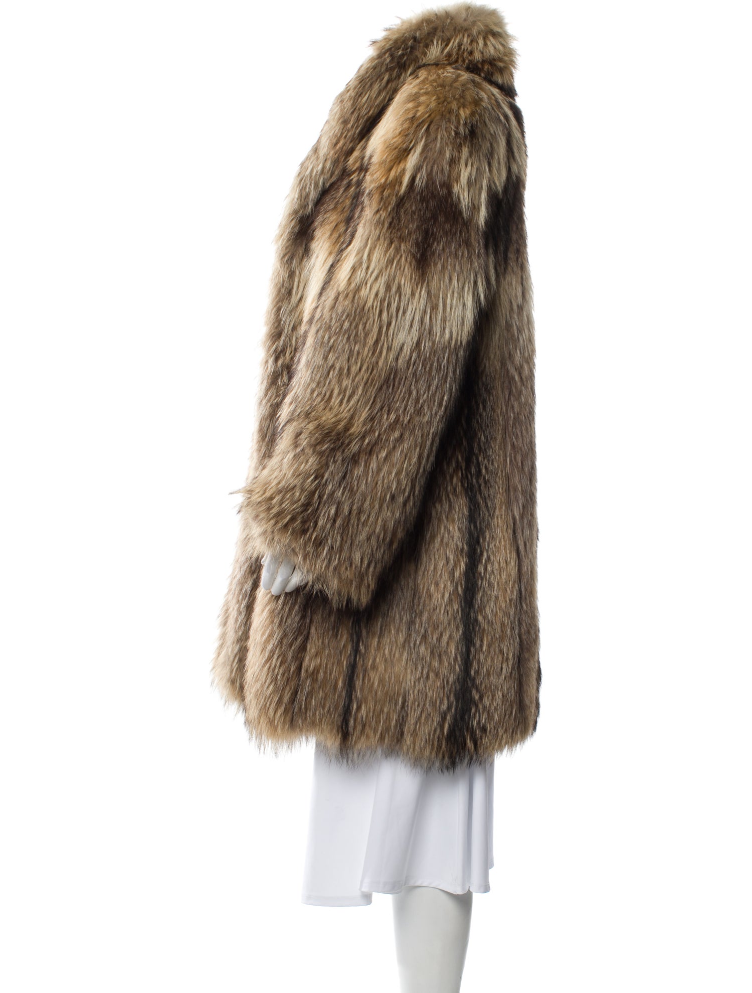 WM.H.Harris Fur Animal Print Fur Coat