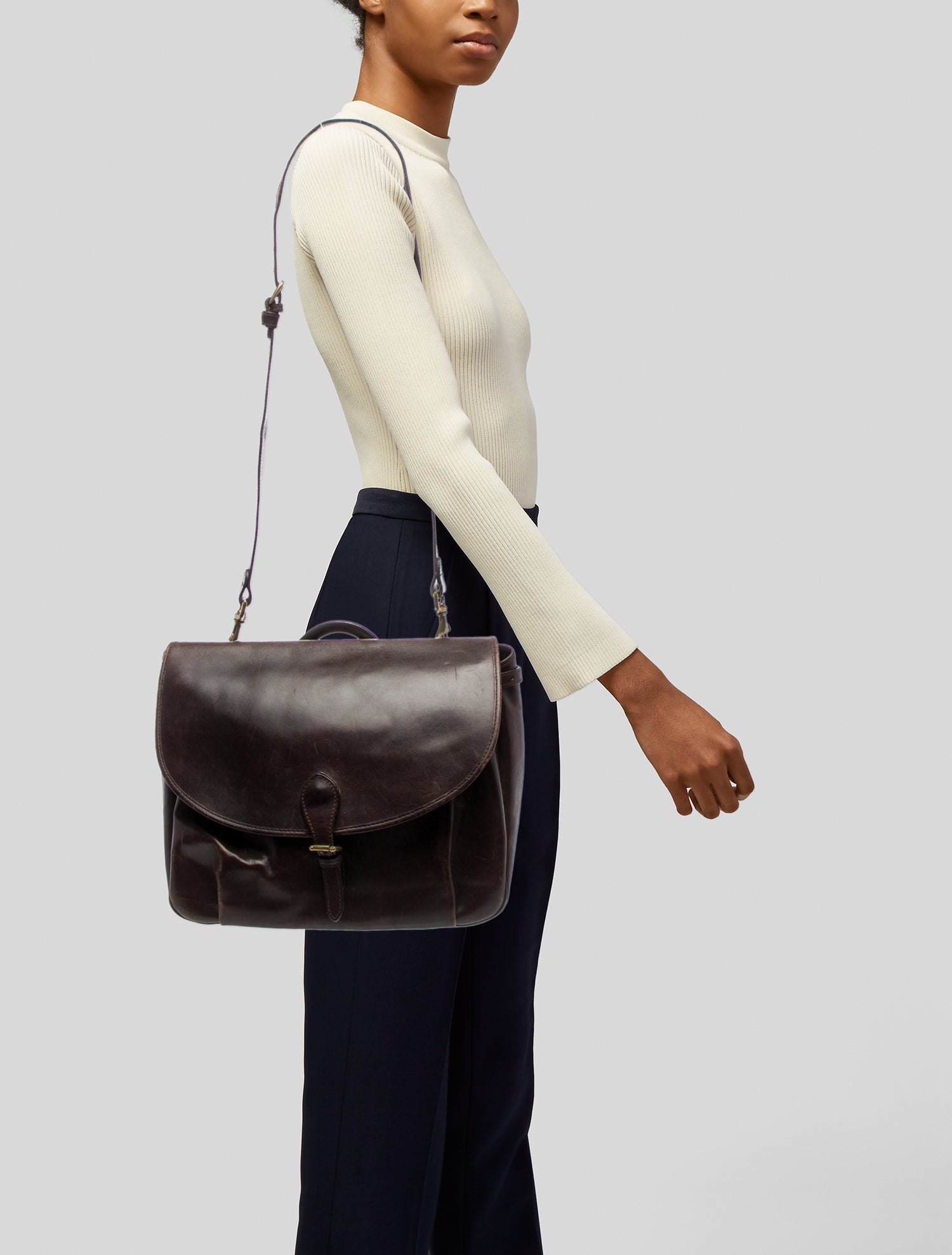 Mulholland Leather Bucket Bag