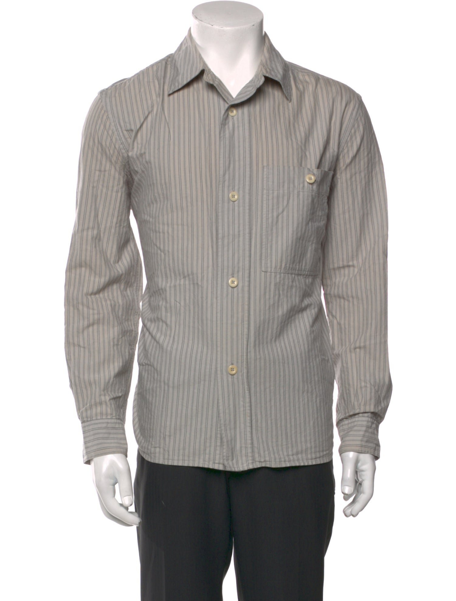 MHL by Margaret Howell Striped Long Sleeve Shirt