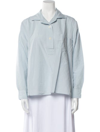 MHL by Margaret Howell Long Sleeve Button-Up Top
