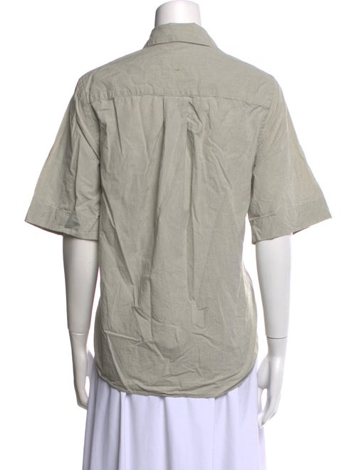 MHL by Margaret Howell Three-Quarter Sleeve Button-Up Top