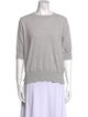 MHL by Margaret Howell Scoop Neck Three-Quarter Sleeve Sweatshirt