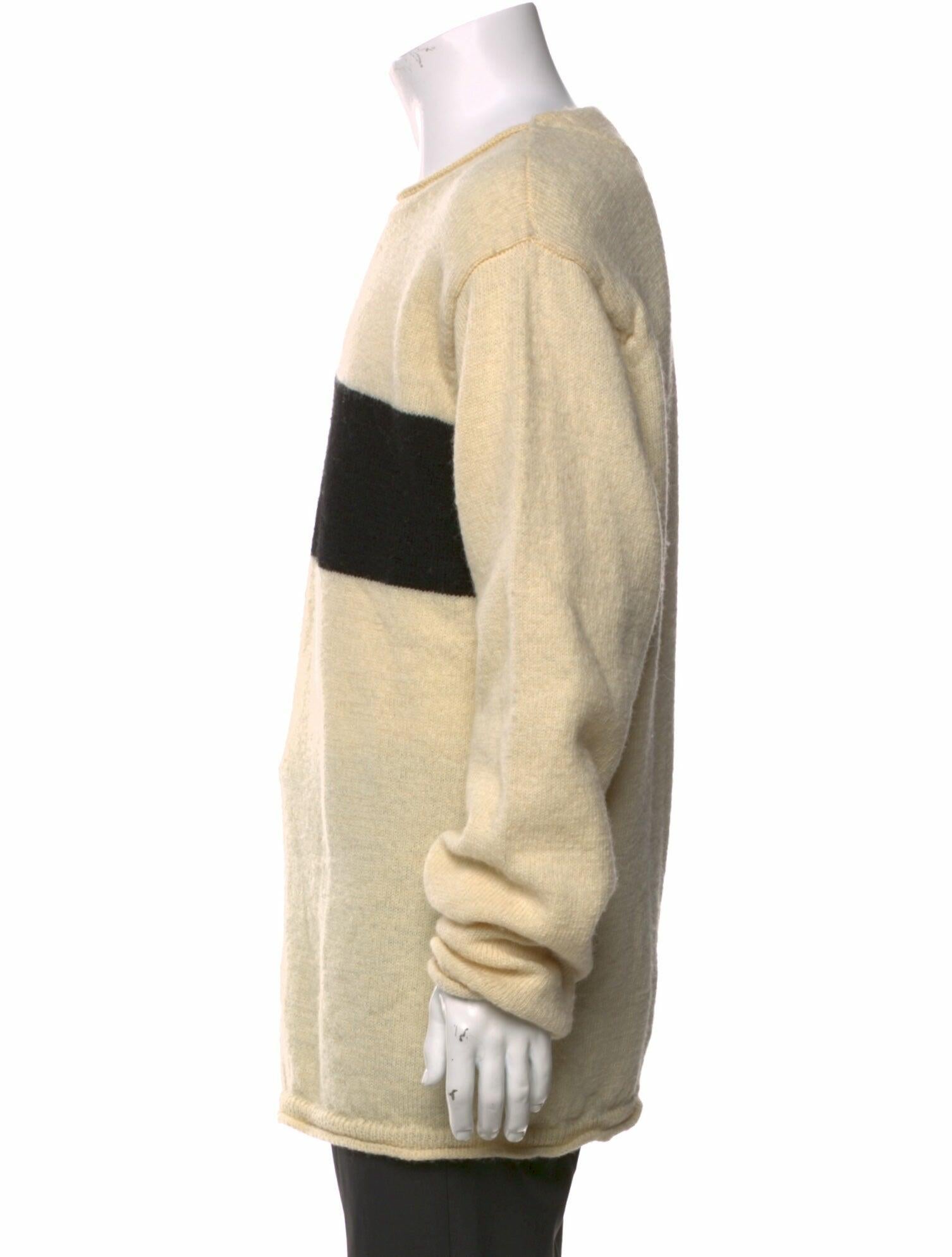 MHL by Margaret Howell Wool Colorblock Pattern Pullover