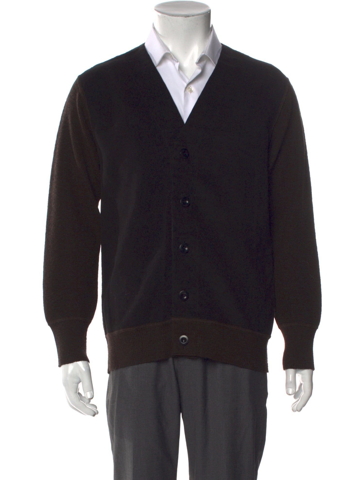 MHL by Margaret Howell Wool V-Neck Cardigan