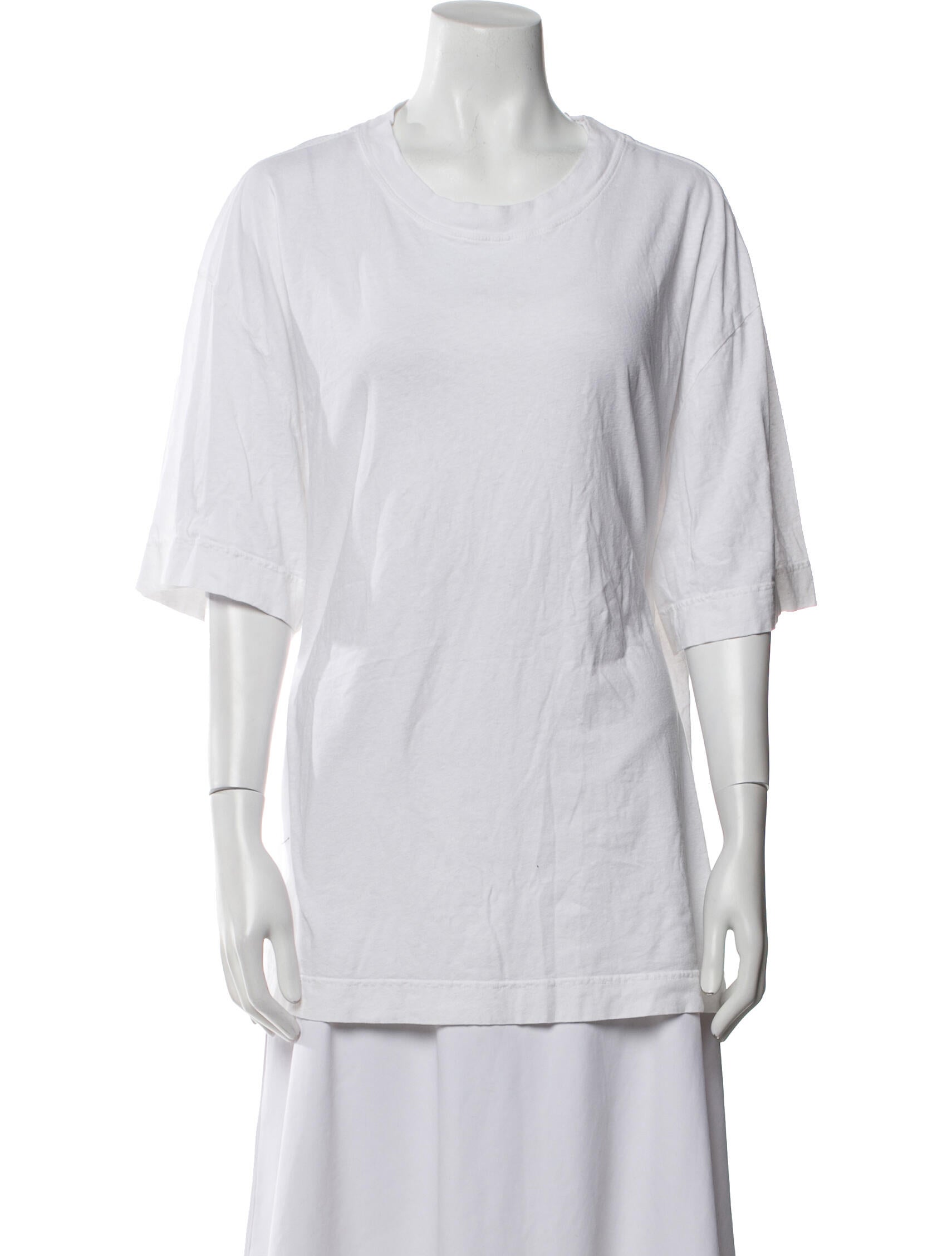 MHL by Margaret Howell Scoop Neck Three-Quarter Sleeve T-Shirt