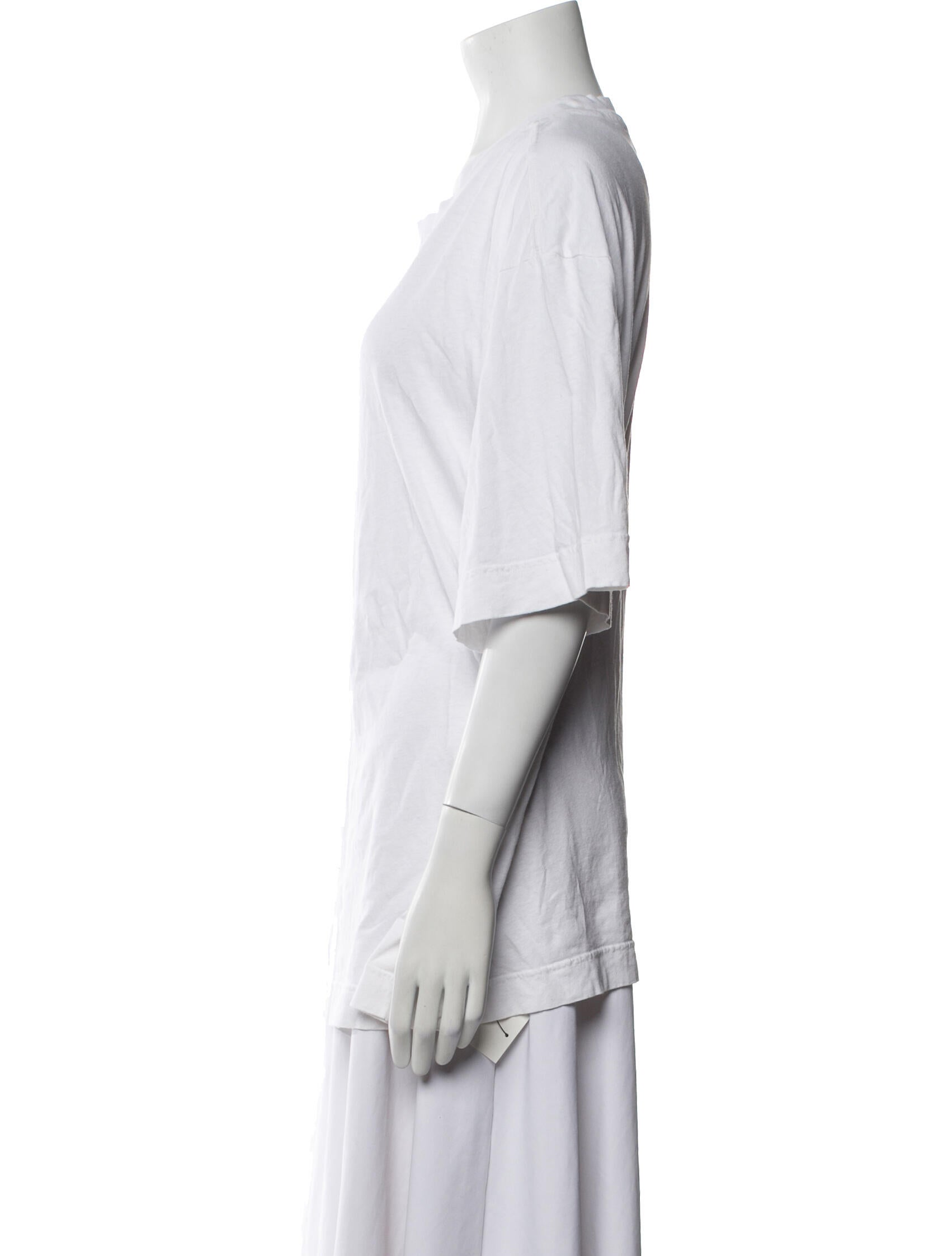 MHL by Margaret Howell Scoop Neck Three-Quarter Sleeve T-Shirt