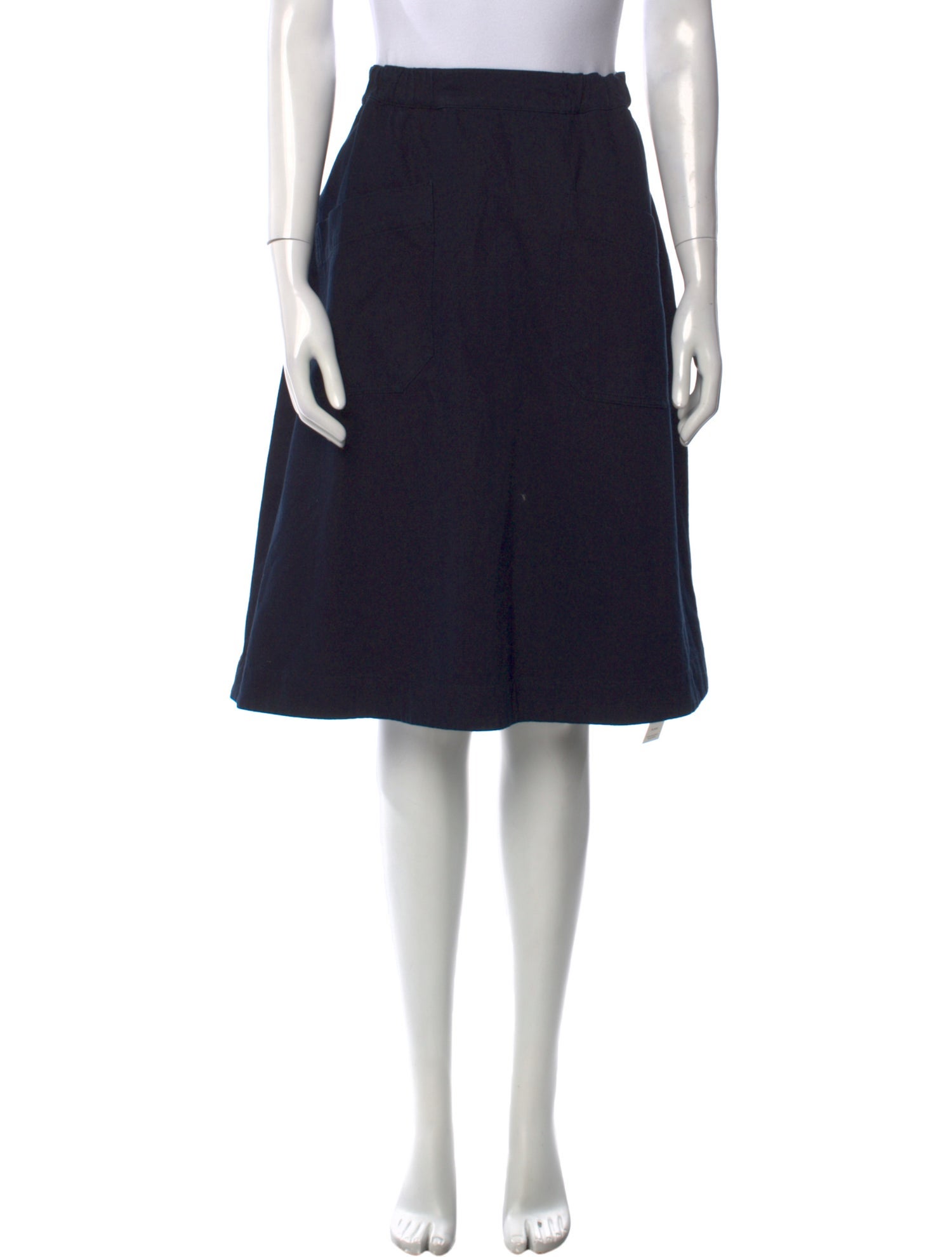 MHL by Margaret Howell Ruffle Embellishment Knee-Length Skirt