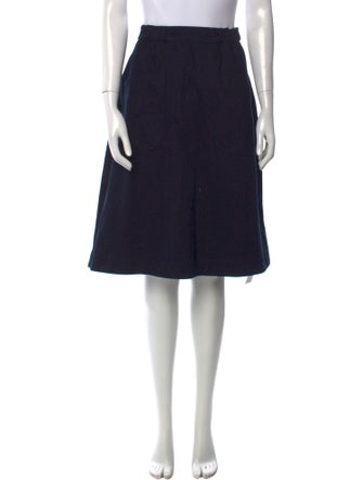 MHL by Margaret Howell Ruffle Embellishment Knee-Length Skirt