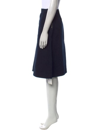 MHL by Margaret Howell Ruffle Embellishment Knee-Length Skirt