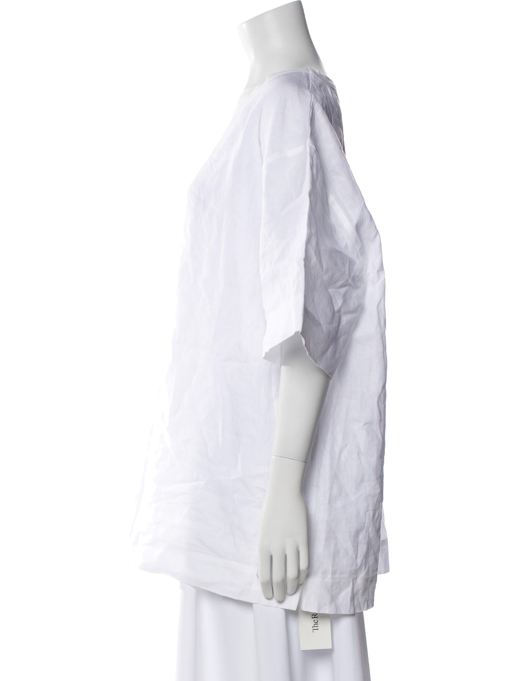 MHL by Margaret Howell Linen Bateau Neckline Tunic