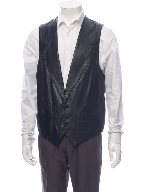 Michael Hoban North Beach Leather Vest Black