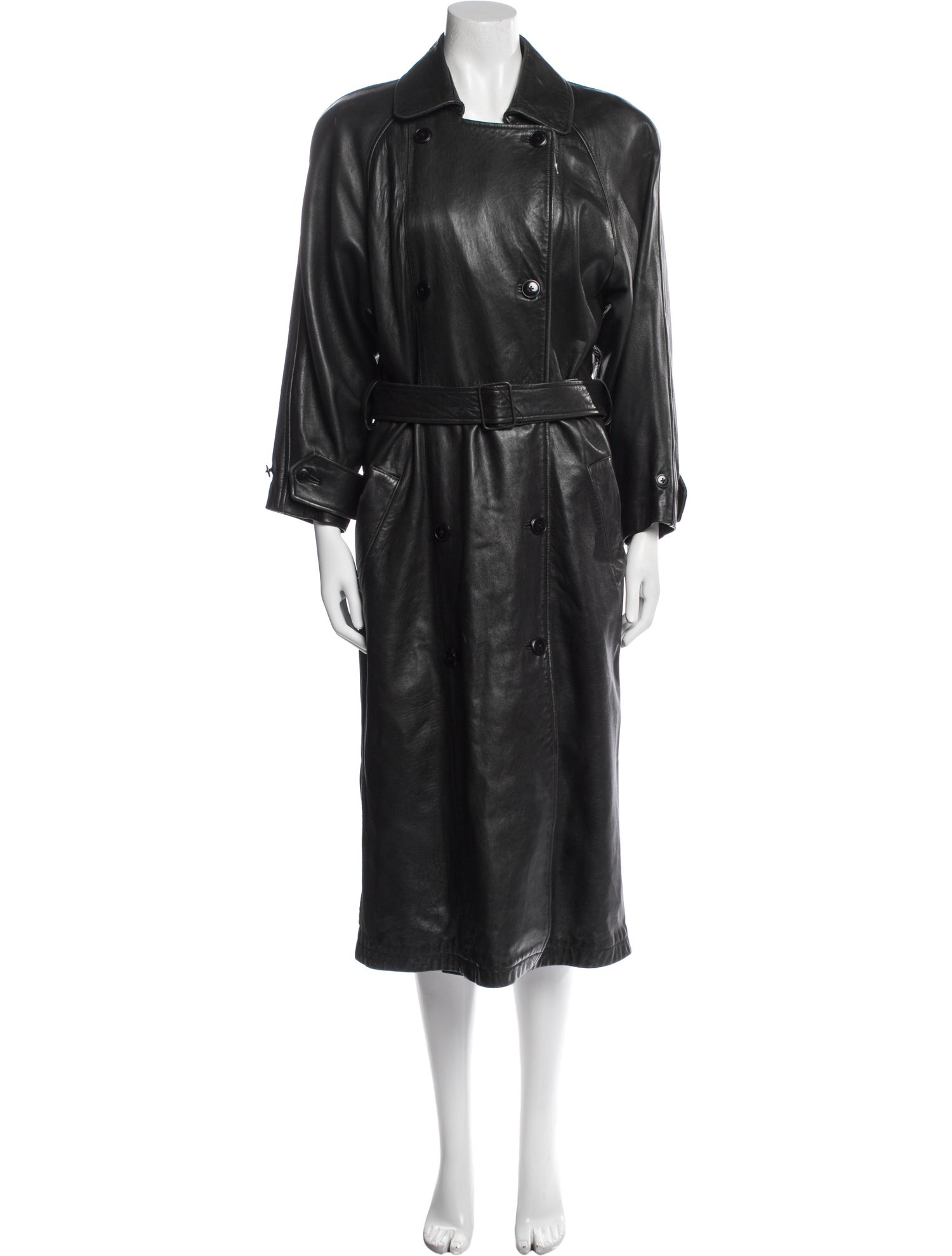 Michael Hoban North Beach Vintage Late 1980's - Early 1990's Trench Coat