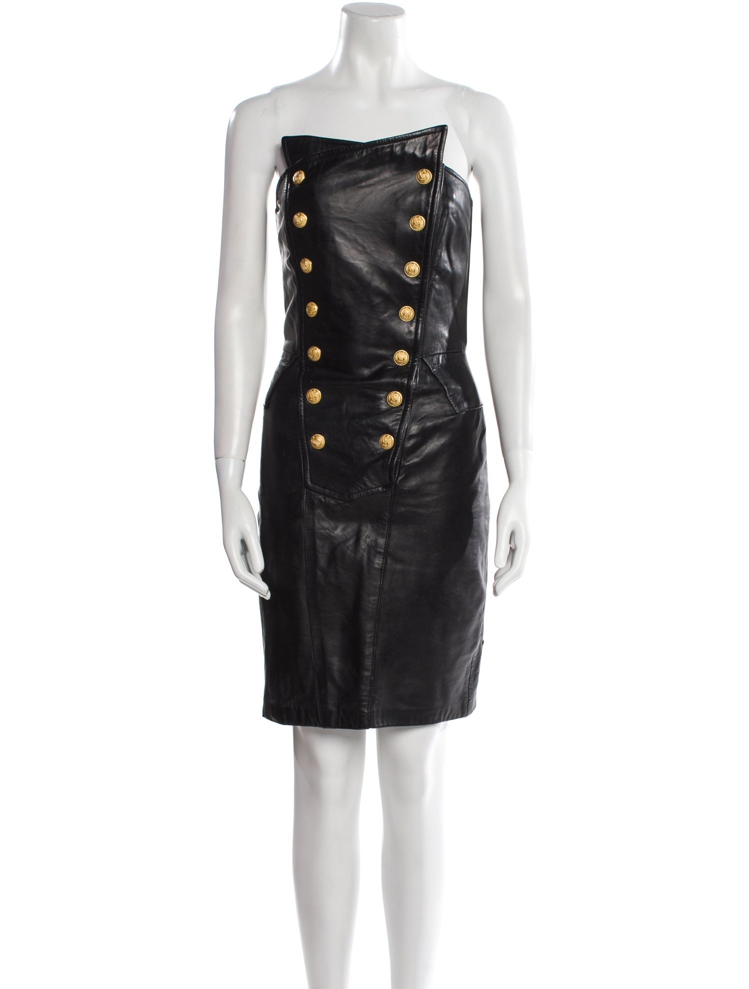 Michael Hoban North Beach Leather Mini Dress