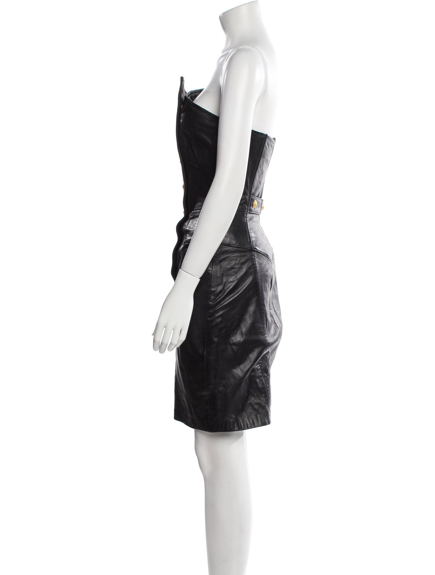 Michael Hoban North Beach Leather Mini Dress