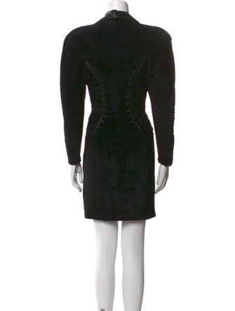 Michael Hoban North Beach Leather Mini Dress